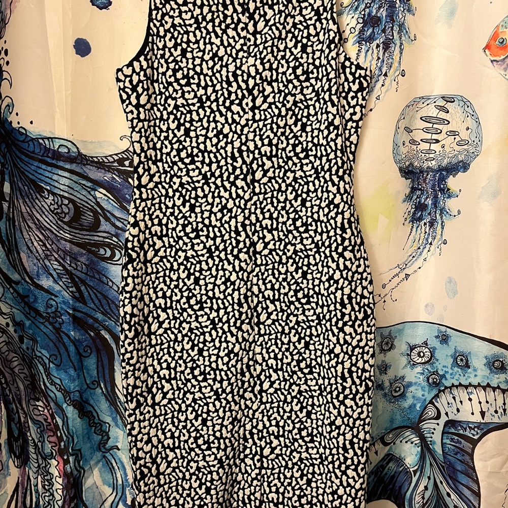 Michael Kors Navy and White Patterned Dress - Picture 3 of 5